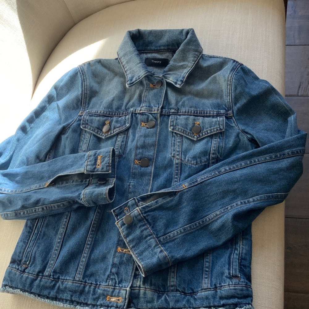 Theory  Classic Blue Denim Jacket